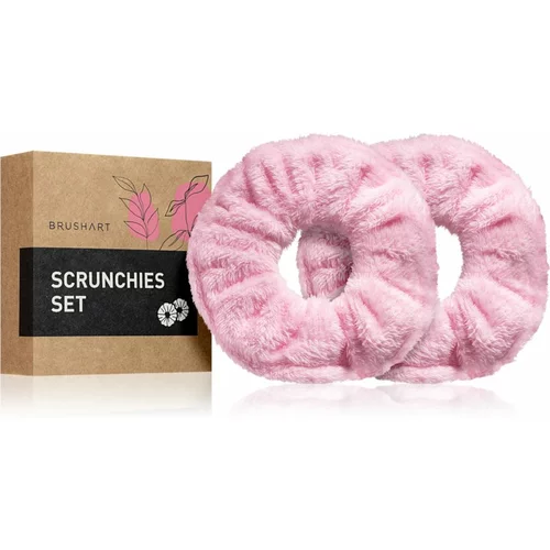 BrushArt Home Salon Towel scrunchie gumice za kosu Pink (2 kom)