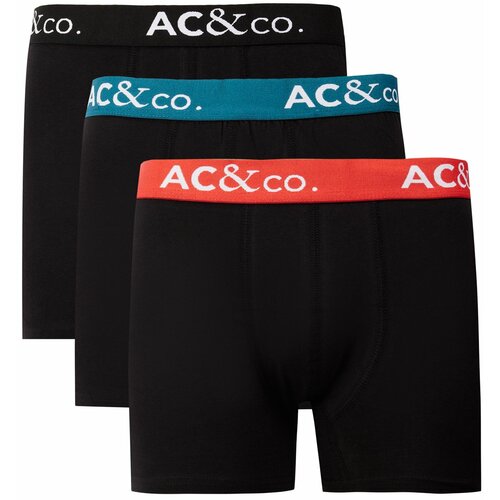 AC&Co / Altınyıldız Classics Men's Black Cotton Flexible 3-Pack Boxer Cene