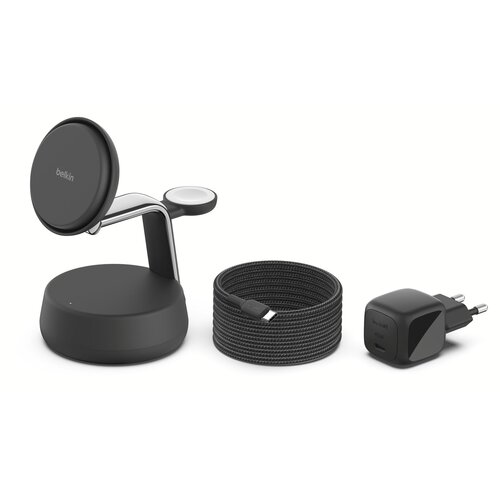 Belkin UltraCharge Pro 25W Qi2 mag.3-in-1 Ladest.sw. WIZ040kqCH Slike