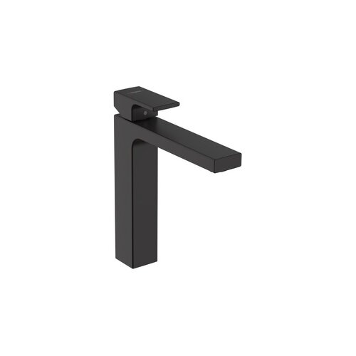 Hansgrohe Vernis Shape 190 Matt Black baterija (slavina) za umivaonik sa odlivnim ventilom sifona pop-up 71562670 Cene