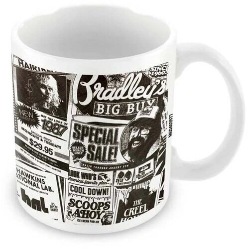 Pyramid &amp;Scaron;olja Stranger Things Newspaper Mug 315ml Slike