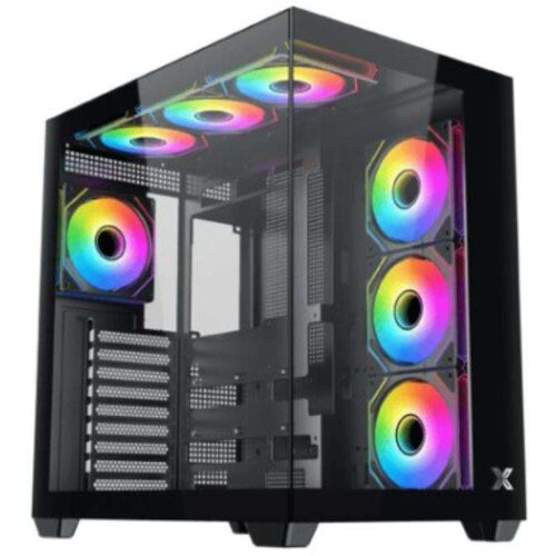 Xigmatek Kuci&scaron;te Aqua V Air Gaming/ATX/Micro ATX/Mini ITX/ARGB/bez napajanja/crna Cene