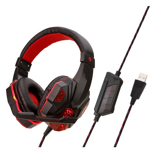 Venisymlis Stereo igralne slušalke PS4/PC 7.1, mikrofon za upravljanje šumov, LED lučka, (22102670) Cene