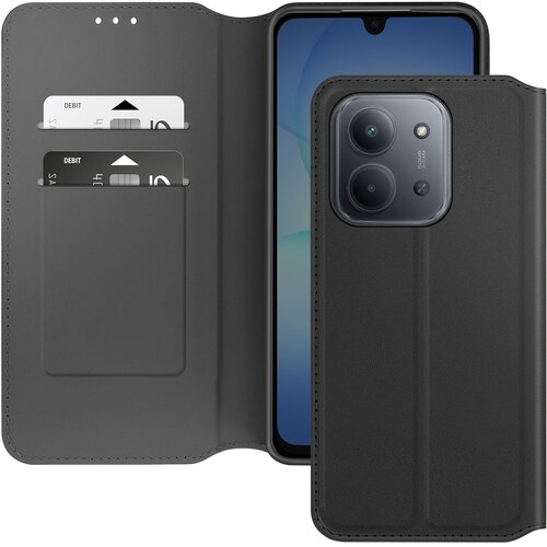 AVIZAR Magnetna preklopna denarnica za Xiaomi Redmi 15C s stojalom za video, Črna, (5000190053) Cene