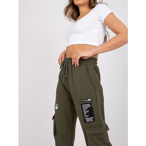 RUE PARIS Sweatpants-RV-DR-7461.03-khaki Slike