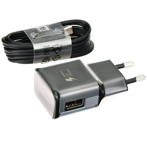 Samsung polnilec za telefone EP-TA20EBE s kablom usb-c, originalni, črn, 2A Slike
