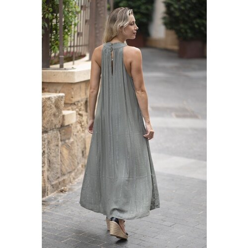 Isla Bonita By Sigris Dolge obleke Dolga Midi Obleka Zelena Slike