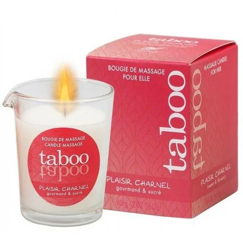Ruf TABOO CANDLE MASSAGE WOMAN PLAISIR CHARNEL SMELL CACACO FLOWER