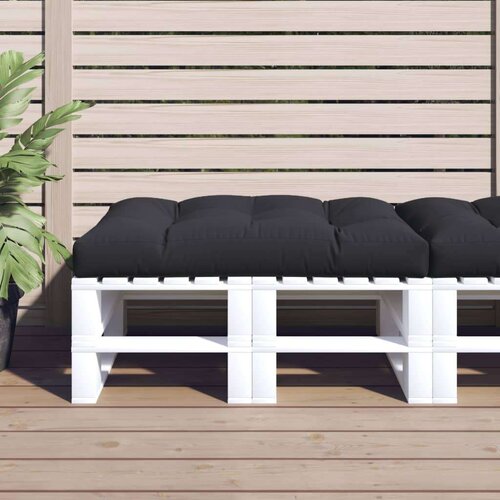  Jastuk za palete crni 120 x 80 x 12 cm od tkanine Slike