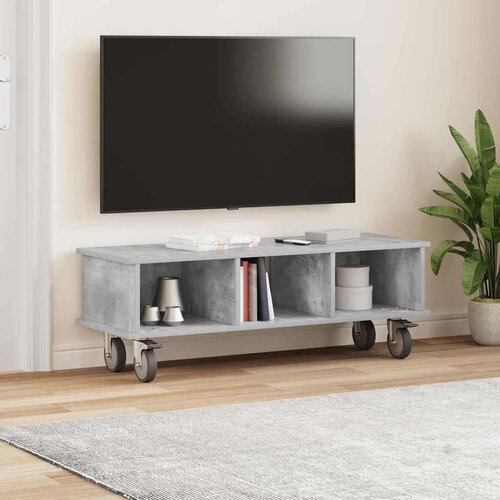  stalak Betonski sivi 100 x 35 x 35 cm Konstruirano drvo Slike