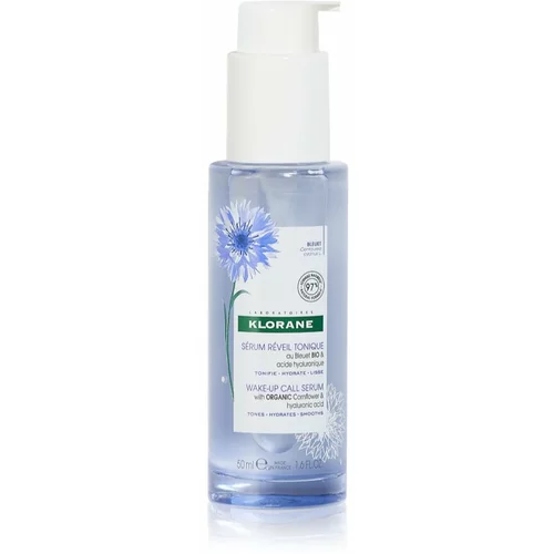 Klorane Cornflower Organic aktivni serum za posvjetljivanje i zaglađivanje kože lica 50 ml