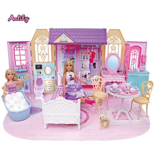 Masen Toys hi&amp;scaron;ka za punčke z dodatki in punčko Slike