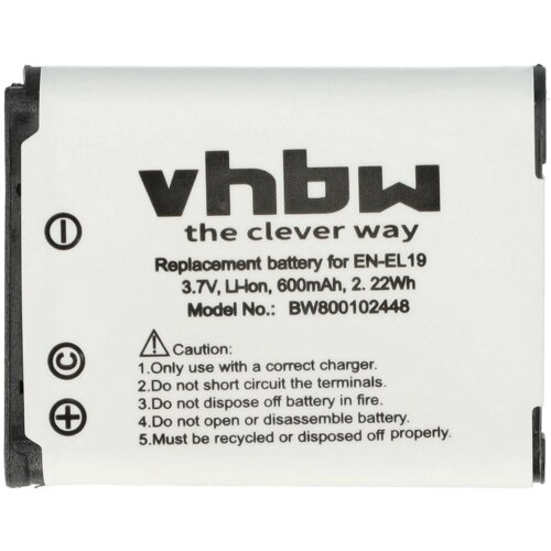 VHBW Baterija za fotoaparat NIKON EN-EL19 3.7V 600mAh Cene
