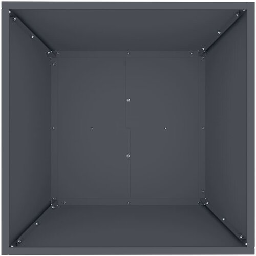  Vrtna saksija 5 pcs Antracit 50 x 50 x 15 cm Čelična vrata Slike