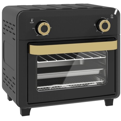 Nesta Mini pečica z ventilacijo 10 L, črna, cvrtnik na vroč zrak, časovnik, notranja osvetlitev, večnamenska namizna pečica, (5000493726) Cene