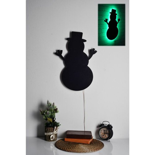 Wallity LED dekoracija Snowman 2 Green Slike