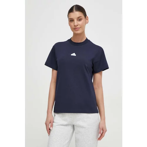 Adidas Kratka majica ženski, mornarsko modra barva