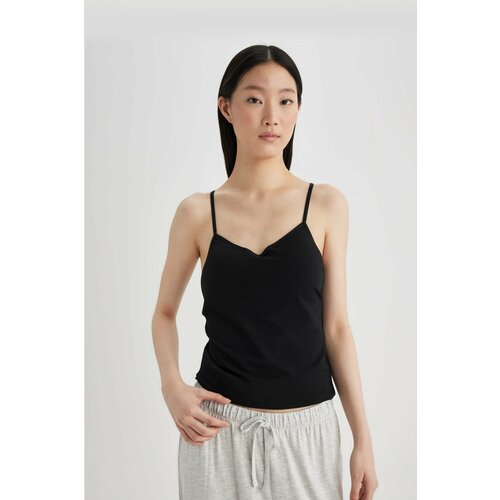 Defacto Fall in Love Rope Strap Padded Cotton Undershirt Cene