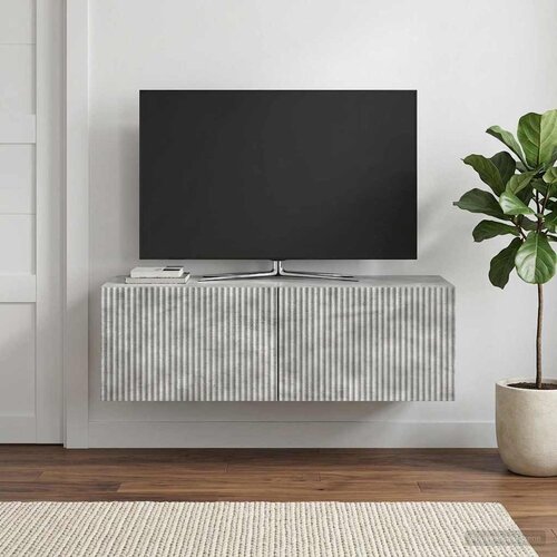  ormar za zid 98 x 41 x 30 cm Betonska siva Konstruirano drvo Cijene