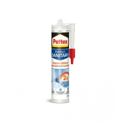 PATTEX EXPRESS SILIKON SANITARNI BIJELI 280ML Slike
