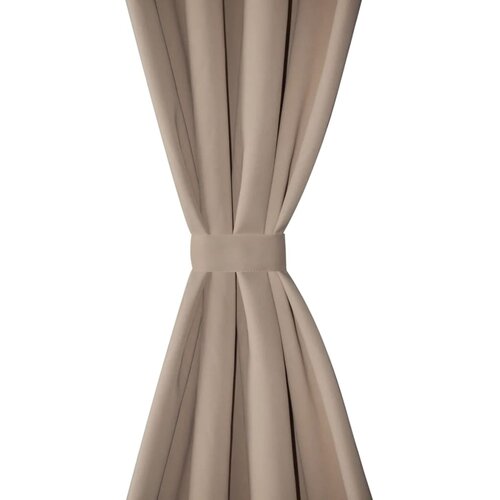  Zavjesa za Zamračivanje s Metalnim Prstenovima 2 kom 135x175 cm Krem Slike