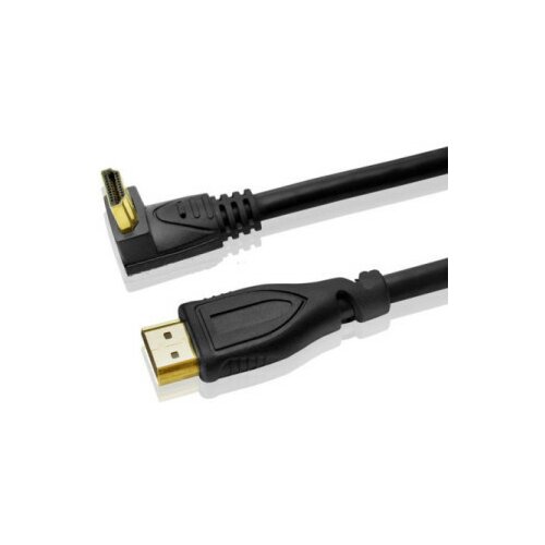 X Wave HDMI kabl /4K/3m dužina/konektor pod uglom od 90°/pozlaćeni konektori/crni ( NT005 3m 90° ) NT005 3m 90° Slike