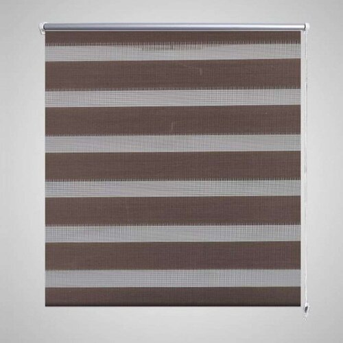 vidaXL Črtasti Zebra Rolo / Senčilo velikost 60 x 120 cm Kavna barva Cene