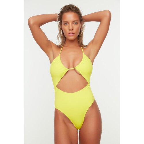 Trendyol Green CutOut Detailed Swimsuit