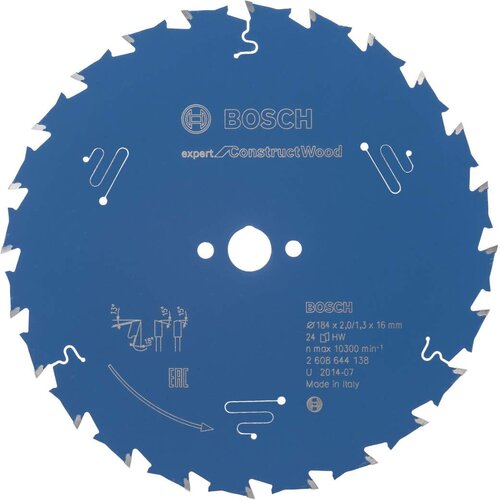 Bosch list kružne testere Expert for Construct Wood 184 x 16 x 2,0 mm, 24 - 2608644138 Cene