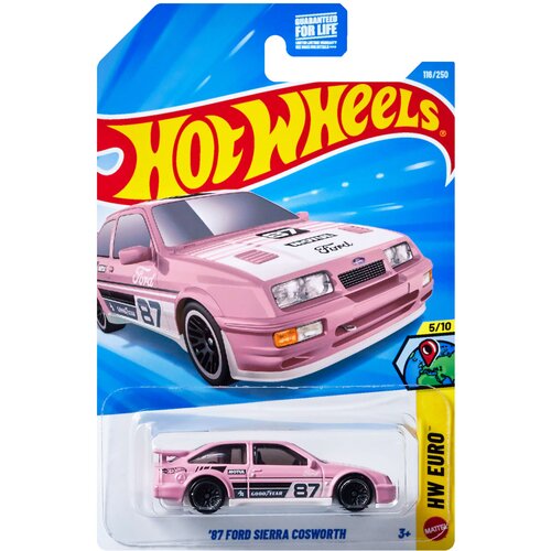 Mattel Hot Wheels: 87 Ford Sierra Cosworth ružičasti autić 1/64 - Slike