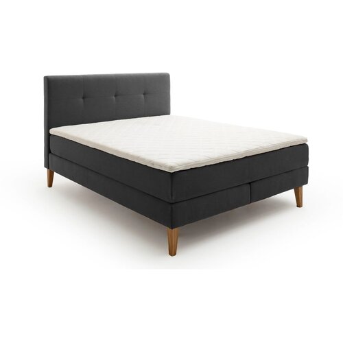 Meise Möbel Antracitno siva boxspring postelja 180x200 cm Stockholm – Cene