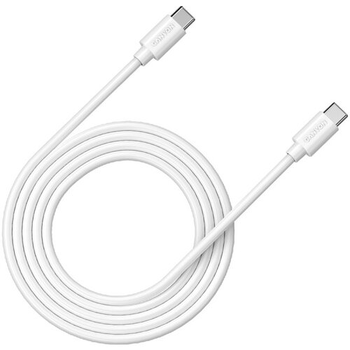 Canyon 100W, 20V 5A, typeC to Type C, 2M with Emark, Power wire :20AWG*4C,Signal wires :28AWG*4C,OD4.5mm, PVC ,white ( CNS-USBC12W ) Cene