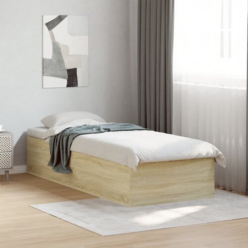 Furnova Posteljni okvir sonoma hrast 90x200 cm inženirski les, (21940603) Slike