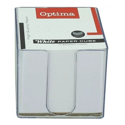 Optima kocka papirna 1/850 bela+stalak ( 22945 ) Slike