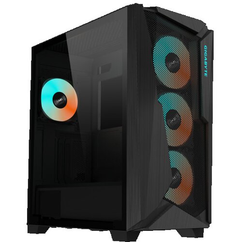 Gigabyte C301 V2 GLASS BLACK, Mid Tower, up to E-ATX, CPU Height : 170mm, GPU Length : 400mm, PSU Length : 180mm, Up to 360mm Liquid Cooling Compati Cene