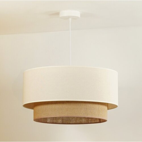  Duolla - BOHO luster na sajli 1xE27/40W/230V, prečnik 45 cm, krem/braon Slike