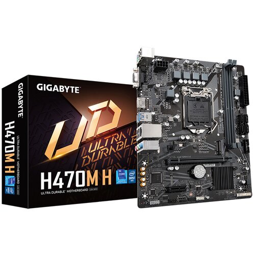 Gigabyte MB H470M H 1.0 LGA1200; 2xDDR4;M.2, 4xSATA VGA, HDMI; 6xUSB; mATX; Cijene
