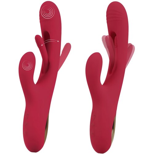 SMILE vibrator s jezikom koji petlja s klitorisom (crveni) Slike