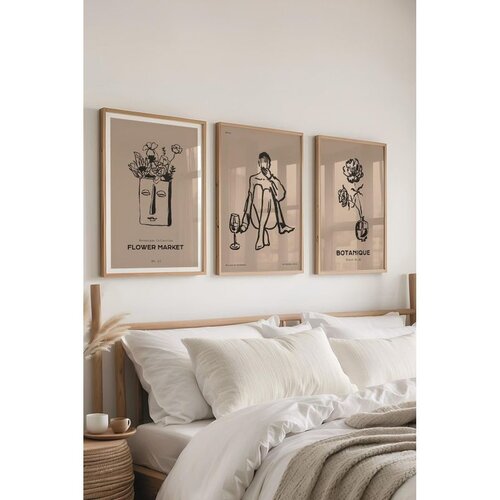 WALLXPERT &Ccedil;-300595 - 5070 Vi&scaron;enamenski dekorativni set slika (3 komada) Cene