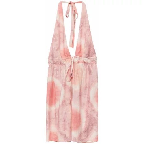 Pull&Bear Ljetna haljina rosé / prljavo roza / bijela