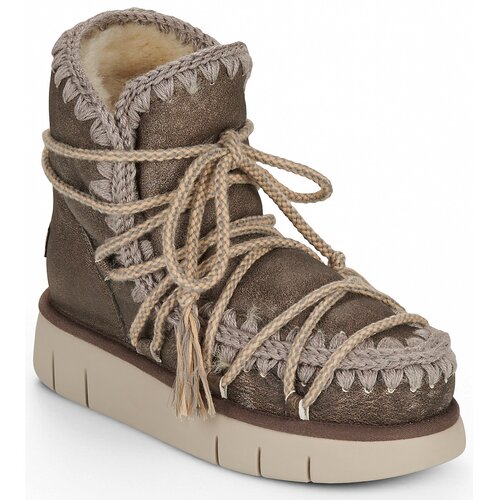 Mou BOUNCE BOOT SCOUBIDOU LACE SPECIAL LEATHER Smeđa Slike