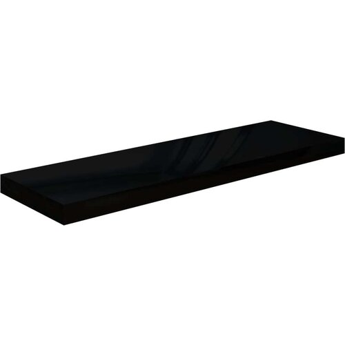 VidaXL plutajuća zidna polica visoki sjaj crna 80 x 23,5 x 3,8 cm MDF Slike