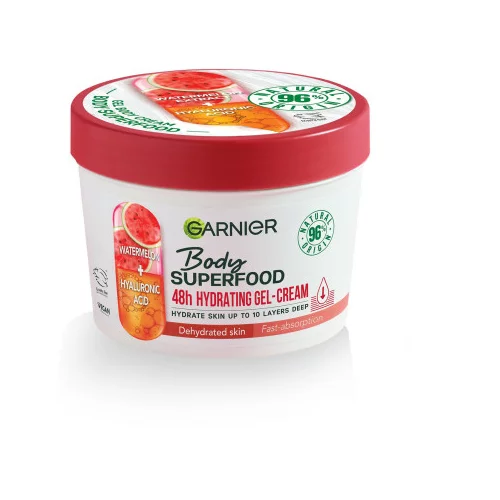 Garnier gel krema - Body Superfood Hydrating Gel Cream - Watermelon & Hyaluronic Acid