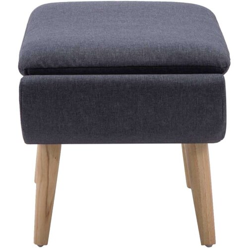 VidaXL Tabure s presvlakom od tkanine 73 x 43 x 42 cm tamnosivi Slike