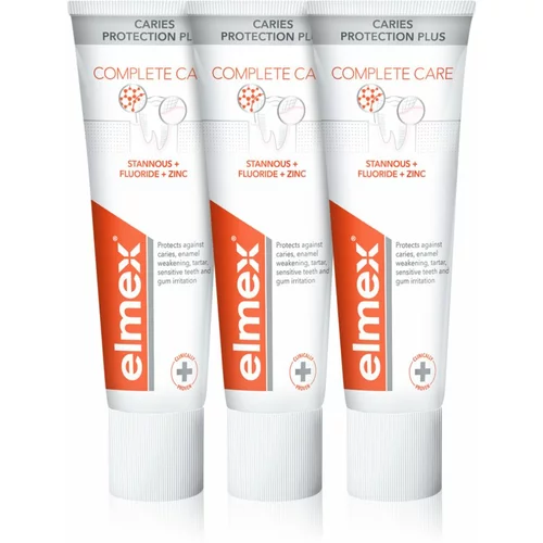 Elmex Caries Protection Complete Care osvježavajuća pasta za zube za potpunu zaštitu zuba 3x75 ml