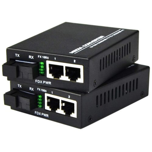 Par media converter Dual fiber 10/100/1000Mbps (2 SFP modula) Cijene