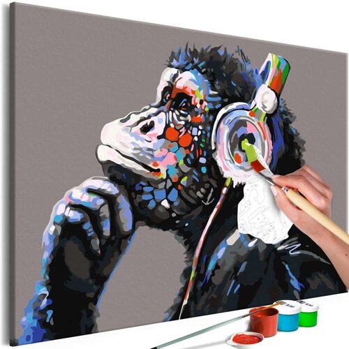  Slika za samostalno slikanje - Musical Monkey 60x40 Cijene