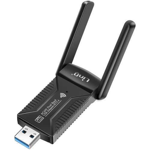 LINQ Omrežna kartica USB WiFi ključ 600Mbps in Bluetooth 5.4, dvojni pas, Črna, (5000220149) Cene