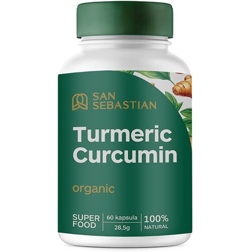 San Sebastian Turmeric Curcumin Organic, 60 kapsula Slike