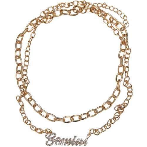 Urban Classics Accessoires Diamond Zodiac Gold Gemini Necklace